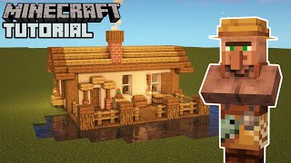 Minecraft  Fishermans House Tutorial Villager Houses [upl. by Nahpets]