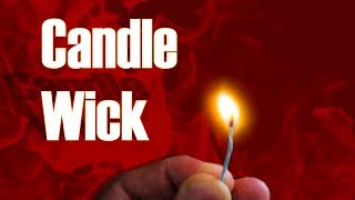 Homemade Candle Wick Read The Description  Life Hack [upl. by Lladnar]