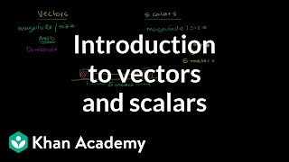 Intro to vectors amp scalars  Onedimensional motion  Physics  Khan Academy [upl. by Lorusso]