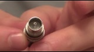 How to fit a TV Connector Plug onto a Coaxial AERIAL Cable [upl. by Stig106]