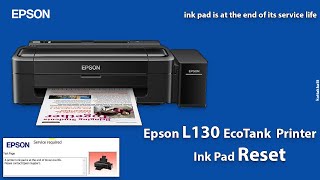 how to solve epson L130 ink pad is at the end life [upl. by Euqirne23]