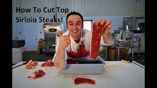 How to Cut Sirloin Steaks Sirloin Steak [upl. by Ativad]