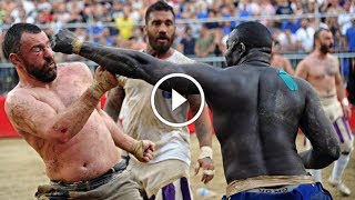 Calcio Storico Gladiator Fight Football [upl. by Inkster]