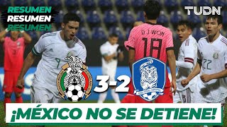 Resumen y goles  México 32 Corea del Sur  Amistoso 2020  TUDN [upl. by Tol]