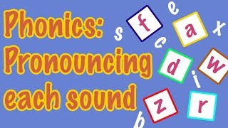 English Letter Pronunciation  Phonics [upl. by Bellina]