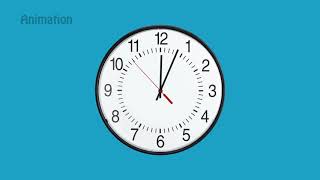 Fast Ticking Clock with Sound  Animation [upl. by Anna-Maria172]