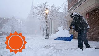 First snowstorm of the year hits Washington DC  AccuWeather [upl. by Breban677]