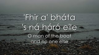 Fear a Bháta  LYRICS  Translation [upl. by Ayyn]