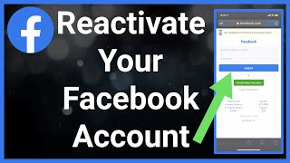 How To Reactivate Your Facebook Account EASY [upl. by Anwadal492]