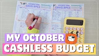 My October Cashless Budget amp quotCashquot Envelopes [upl. by Azil]