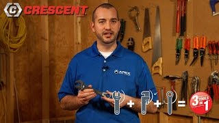 Crescent® PassThru™ Adjustable Wrench Set  3 Tools in 1 [upl. by Benioff]