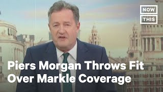 Piers Morgan Storms Off After Meghan Markle Coverage Call Out [upl. by Anillek]