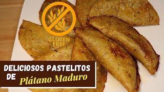 Pastelitos de Plátano Maduro  4 ingredient plantain empanadas [upl. by Elbag]