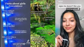 Crush FACTS TIPS AND SIGNS💙✨😏 Tik Tok Compilation Part 4 [upl. by Flem]