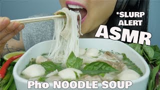 ASMR PHO NOODLE SOUP SLURPING EATING SOUNDS NO TALKING  SASASMR [upl. by Dosia604]