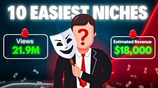 10 Best amp Easiest Faceless YouTube Channel Niches In 2025 [upl. by Nelluc892]