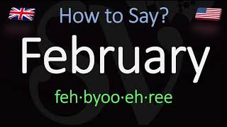 How to pronounce February CORRECTLY [upl. by Anitnamaid]