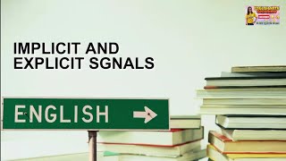 Explicit and Implicit Signals  definitions and examples [upl. by Kcaz22]