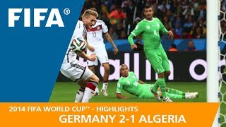 Germany v Algeria  2014 FIFA World Cup  Match Highlights [upl. by Ailat]