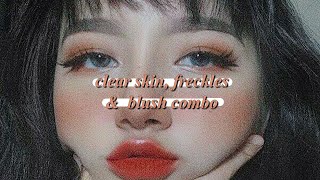 combo   clear skin freckles amp blush subliminal [upl. by Leandre823]