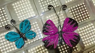 Quilled Butterfly  2 Easy Ways 12 [upl. by Artep]