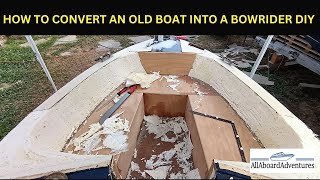 Boat conversion into Bowrider [upl. by Aneehsit375]