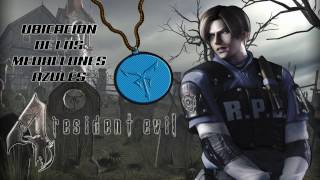 Resident Evil 4  Ubicación de los Medallones Azules [upl. by Yesima443]