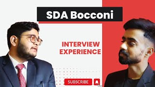 SDA Bocconi Personal Interview Experience [upl. by Mcnalley]