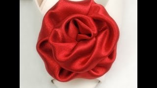 DIY Fabric Flowers Roses Tutorial DIY Variant 2 [upl. by Nidorf]