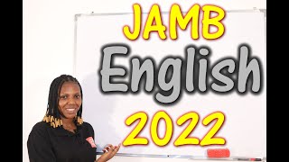 JAMB CBT English 2022 Past Questions 1  22 [upl. by Ellered]