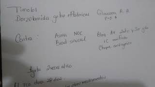 Contraindicaciones quot dorzolamida y timololquot [upl. by Gault]