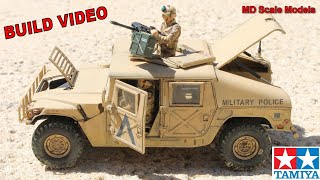 Full Build Video 135 Humvee M1025 by Tamiya [upl. by Yzmar690]