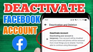 How to Deactivate Facebook Account 2024 [upl. by Hagar]