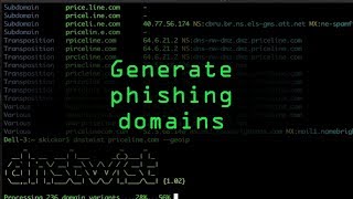 Generate Phishing Domains Easily with Dnstwist Tutorial [upl. by Campagna911]