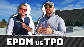 EPDM vs TPO Flat Roof  Whats The Difference [upl. by Maice33]