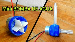 Como Hacer una Mini BOMBA DE AGUA Para Fuente TUTORIAL [upl. by Noell]