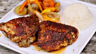 The Juiciest Baked Chicken Thighs Recipe [upl. by Sarette]