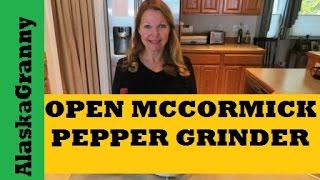 How to Open McCormick Pepper GrindersEasiest Way [upl. by Alyss]