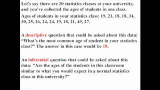 The Basics Descriptive and Inferential Statistics [upl. by Desmond879]