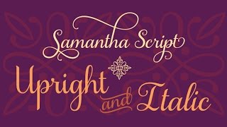 Samantha Font Glyphs  Easy Guide to access the extras [upl. by Portuna]