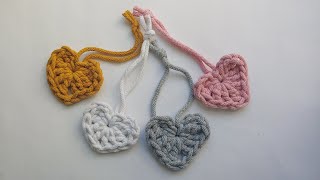 Serduszko na szydełku Zawieszka Wzór nr 1 Crochet heart [upl. by Nyssa]