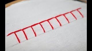 Blanket Stitch  Stitches for beginners  Hand Embroidery [upl. by Munroe]