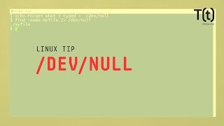 How to use devnull 2Minute Linux Tips [upl. by Adiene]