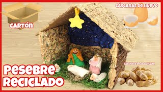 PESEBRE RECICLADO  ¡¡¡¡ MATERIALES QUE NO TE IMAGINAS  DIY [upl. by Aihsekat962]