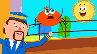 Incy Wincy Spider Song  Nursery Rhymes amp Kids Songs  Captain Discovery [upl. by Otrevlig857]