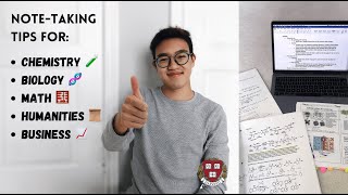 how to take notes DEPENDING ON THE SUBJECT study tips from a HARVARD student  PART 1 [upl. by Adnilym135]