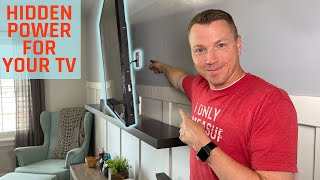 How to Add an Electrical Outlet for a Wall Mounted TV [upl. by Channing]