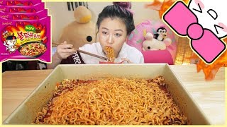 4X SPICY MALA FIRE NOODLE CHALLENGE [upl. by Attenborough455]