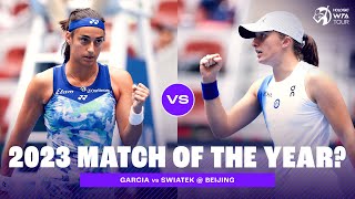 FULL MATCH  Caroline Garcia vs Iga Swiatek  2023 Beijing Quarterfinal [upl. by Boycie]