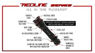 REDLINE Select RC™ Rechargeable Tactical Flashlight with USB Powerbank [upl. by Jenesia780]